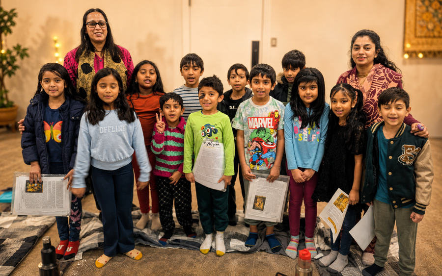 Youth and kids at ISKCON Saskatoon